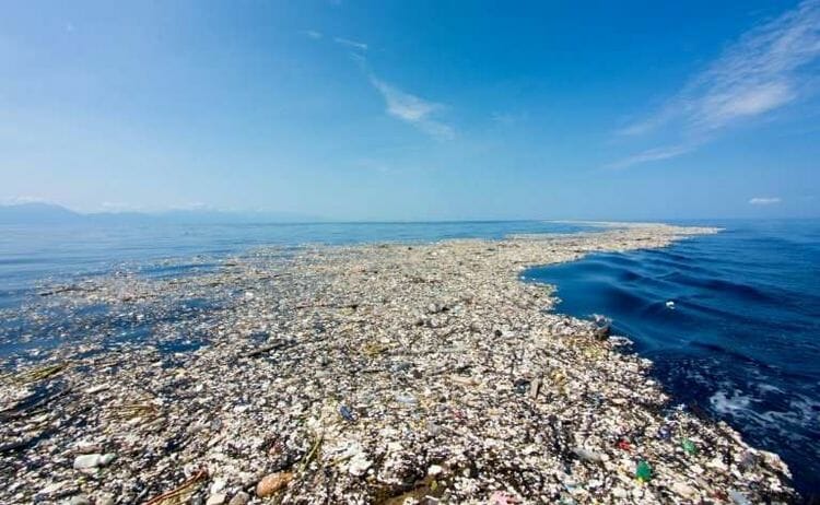 plastic polltuion in the ocean