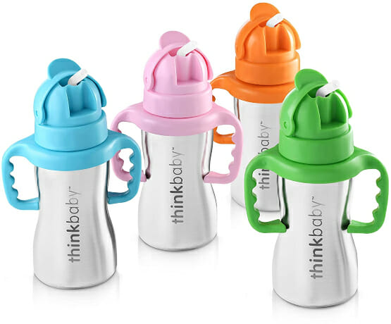 think baby stainless steel sippy cup