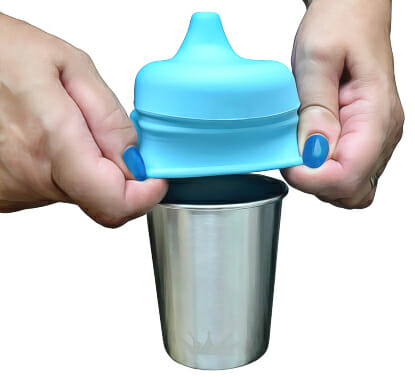 stainless steel kids cups with lids