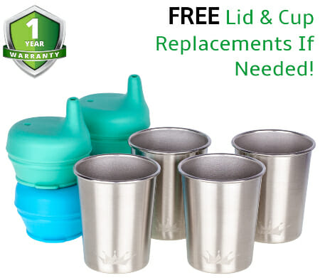 stainless steel drinking cups kids