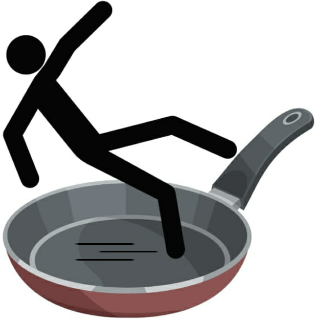 Stick-man-slipping-on-non-stick-ceramic-cookware