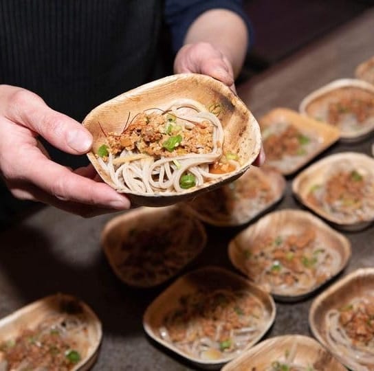 Man-Holding-Verterra-disposable-sustainable-dinnerware