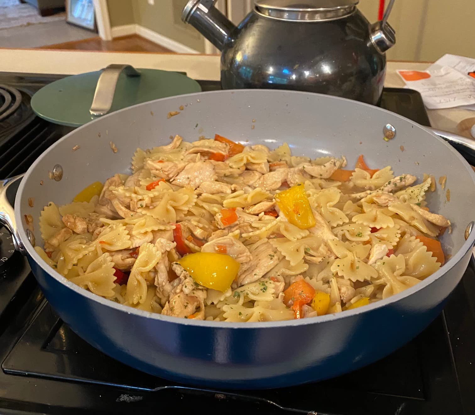 pasta in caraway pan - best nonstick pans