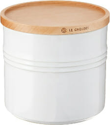 Le-Creuset-Stoneware-Canister-with-Wood-Lid