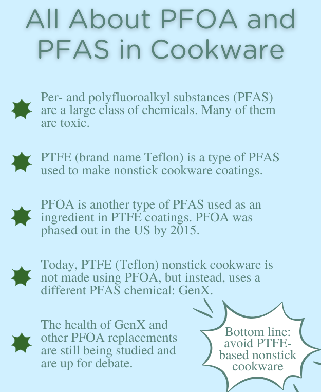 PFAS in cookware - what is pfoa in cookware?