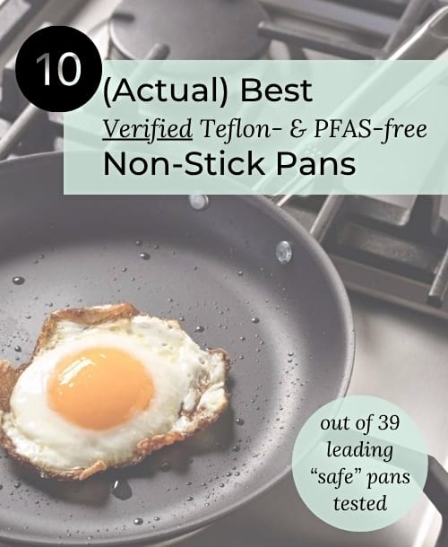 Best Nonstick Pans Without Teflon Main Image showing an egg cooking on a carbon steel skillet